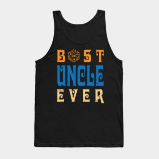 Best Gamer Uncle Ever You Can Just Pause A Game Happy Father Day Gamer Vintage Retro Tank Top